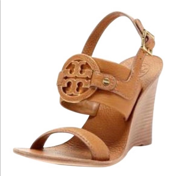 Tory Burch Amanda Wedge Sandal 8 - Picture 1 of 8
